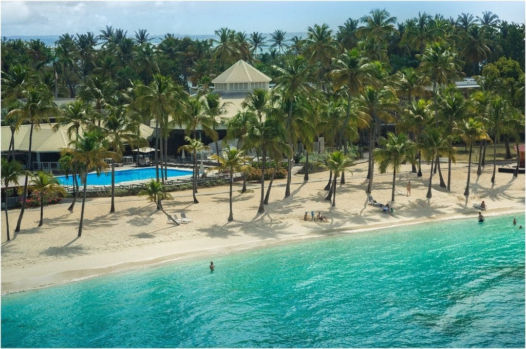 la plage du Club Med en Guadeloupe